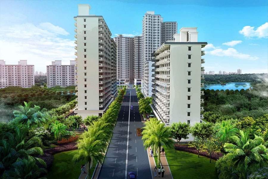 楼栋外景效果图